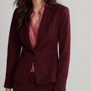 Express One Button Maroon Blazer